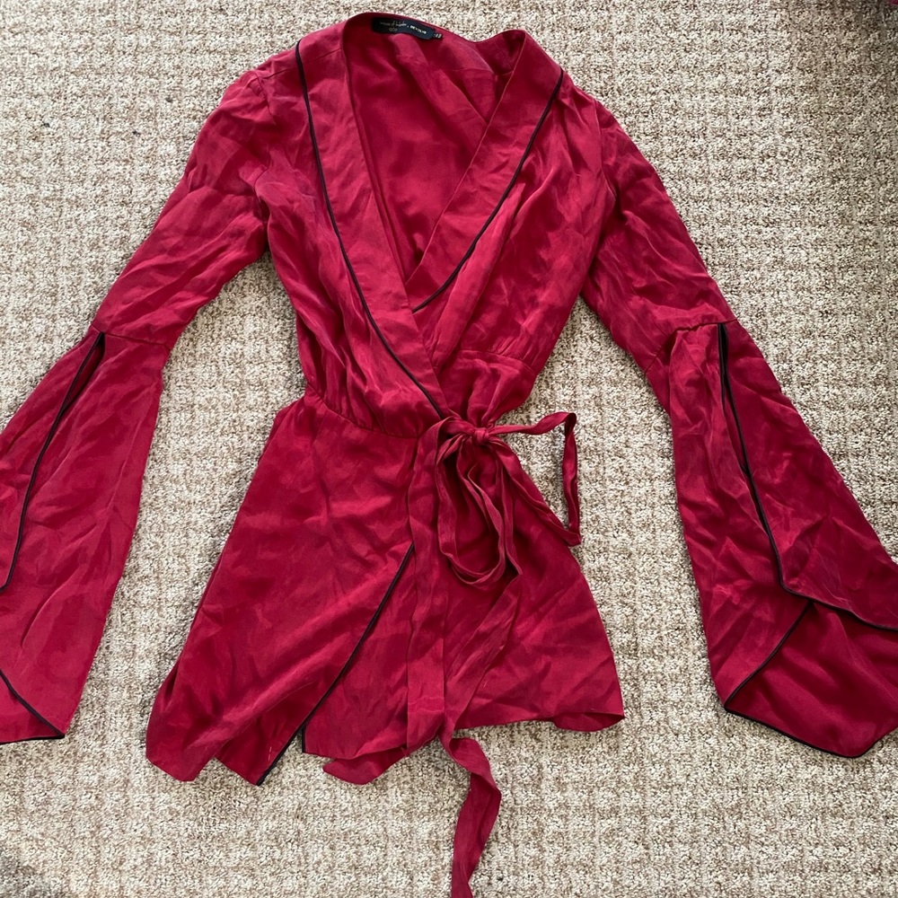 House of Harlow Red Wrap Dress